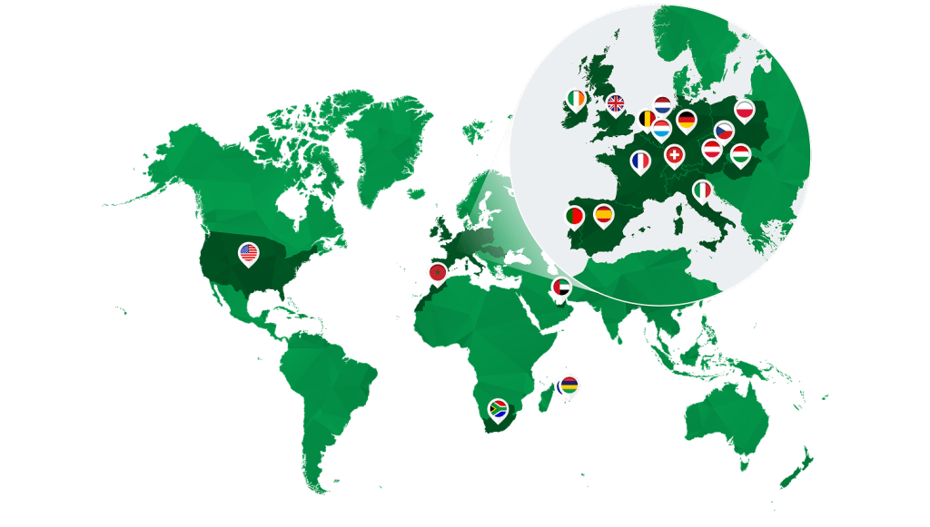 Petit Forestier Group global network map