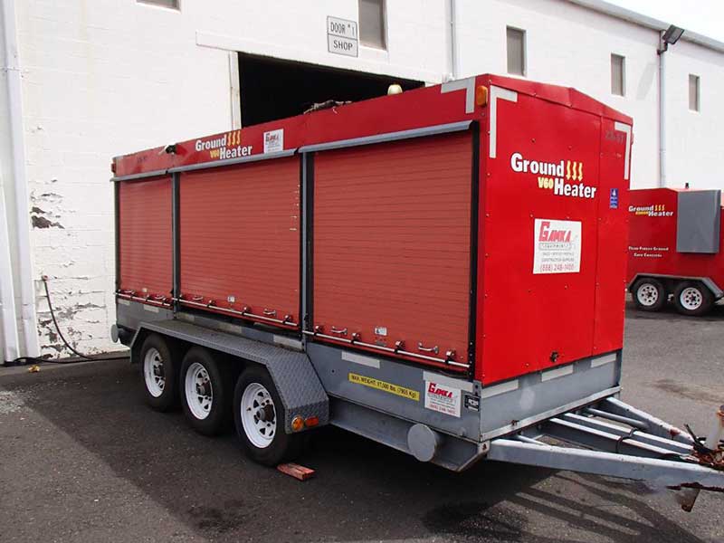 Used ground heater trailer construction equipment