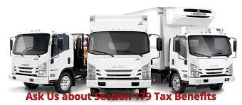 Isuzu Trucks — Ask Us about Section 179 Tax Benefits