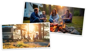 Happy campers — right photo collage