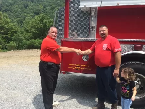 CarCo Fire truck delivery group photo 5