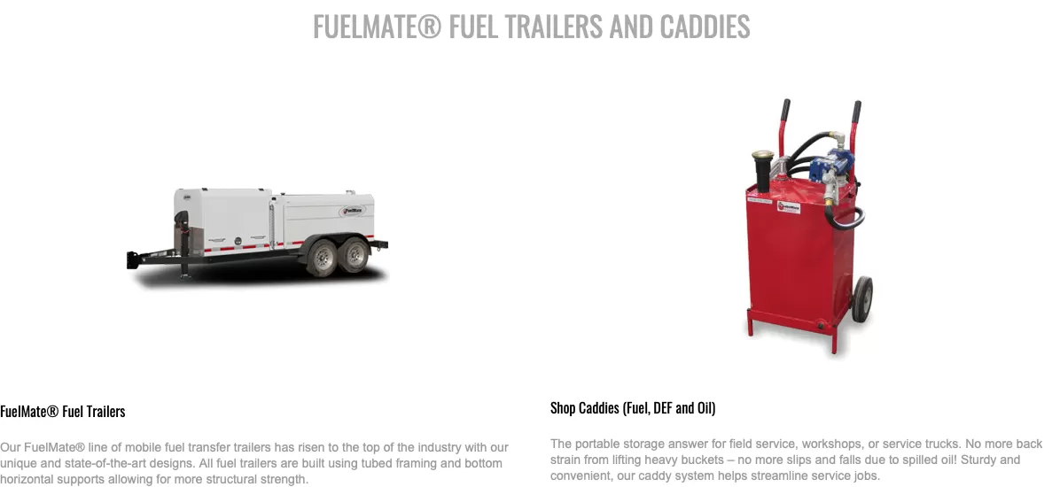fuel trailer and shop caddy