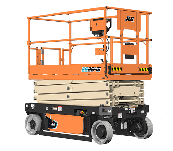 26FT Narrow Scissor Lift-Orange