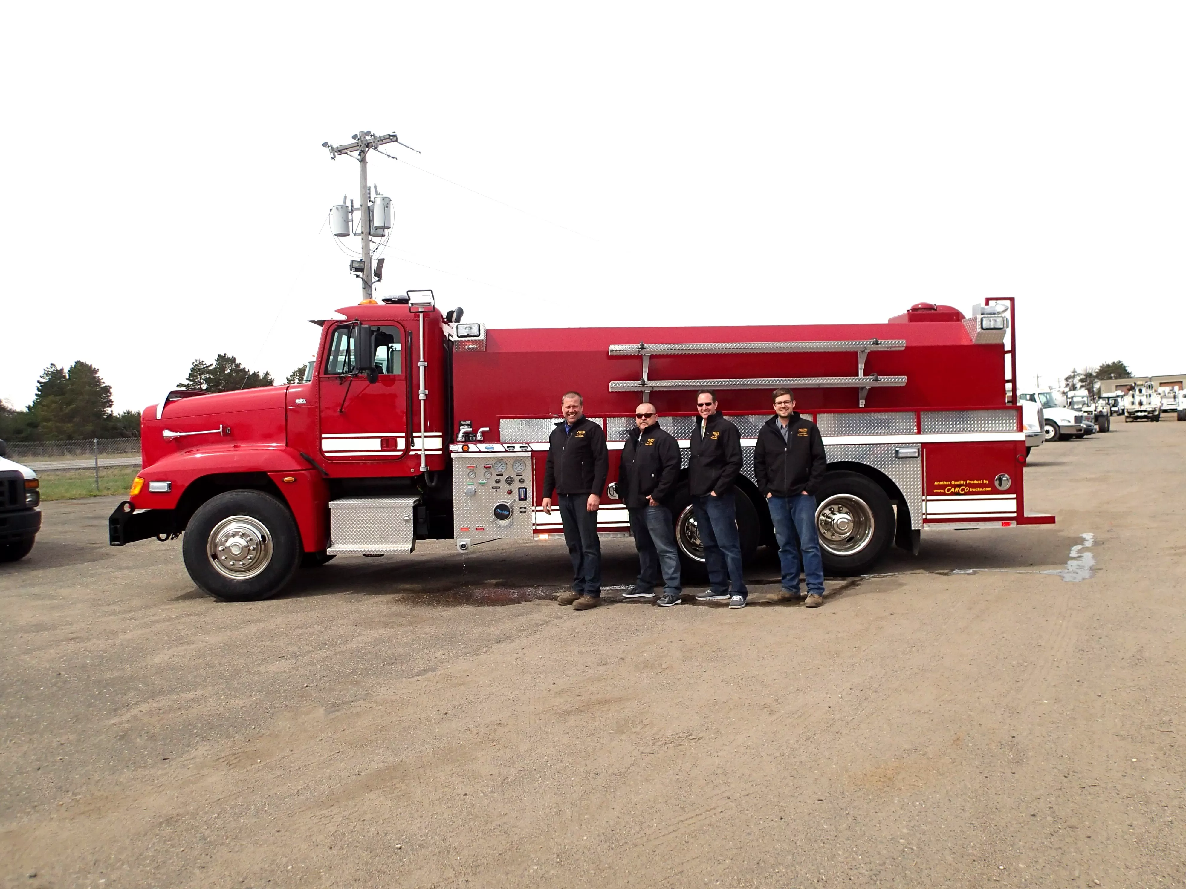 CarCo Fire truck delivery group photo 1
