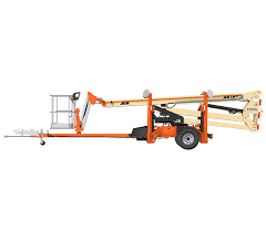 50FT Towable Boom Lift-orange