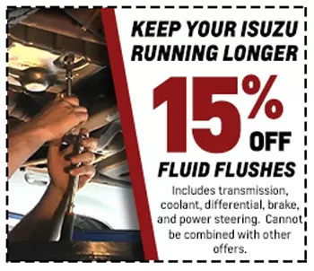 Keep Your Isuzu Running Longer — 15% Off Fluid Flushes